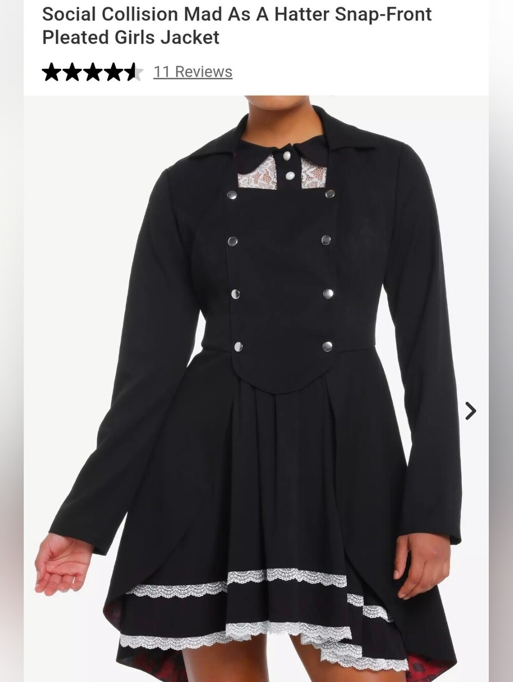 black double-breasted swallowtail jacket by Social Collision